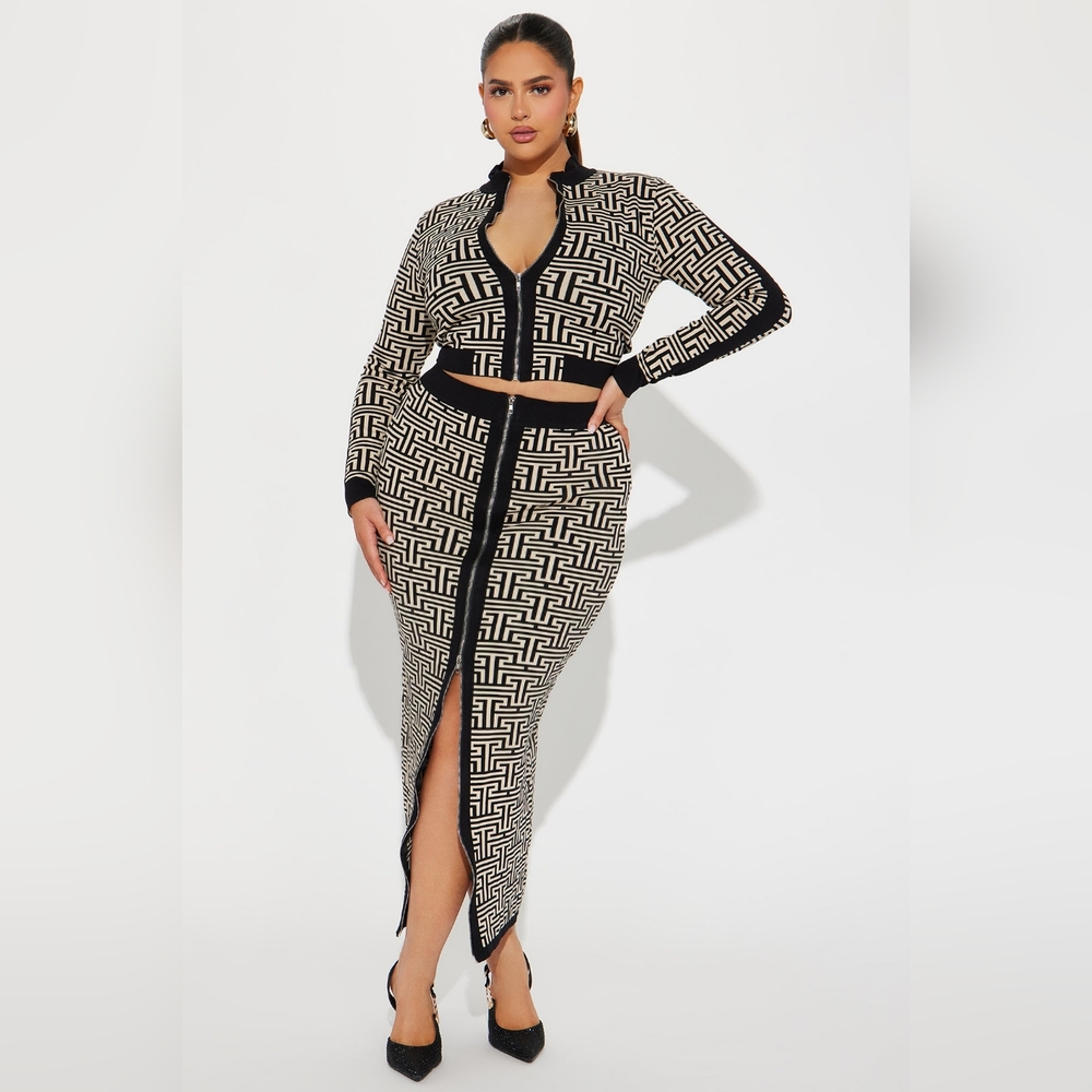Fashion Nova Sweater Skirt Set